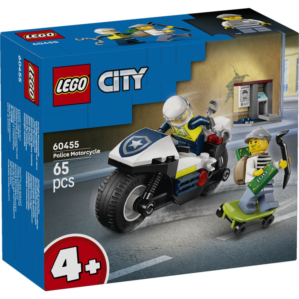 LEGO® City Police - Politimotorcykel På Forbryderjagt 60455