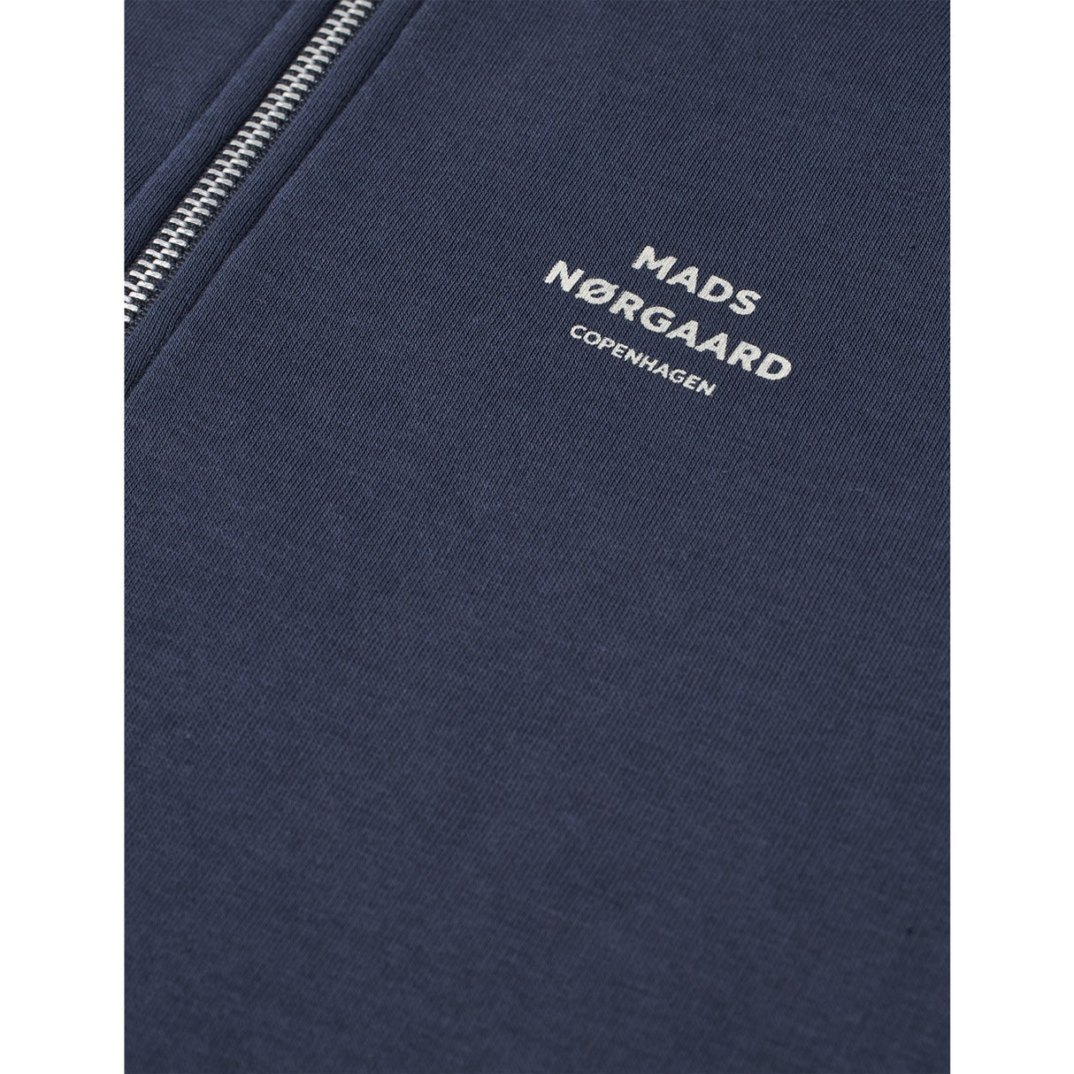 Mads Nørgaard Sky Captain Mix Sweat Crewie Half Zip Sweatshirt