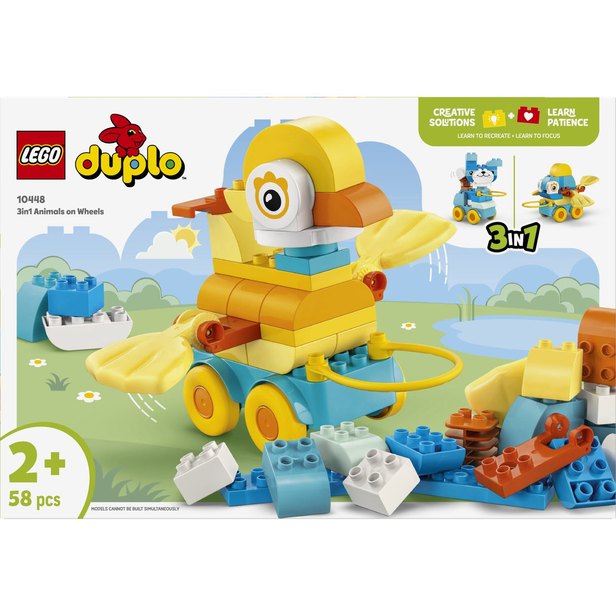LEGO® DUPLO Town - 3-i-1-dyr På Hjul 10448