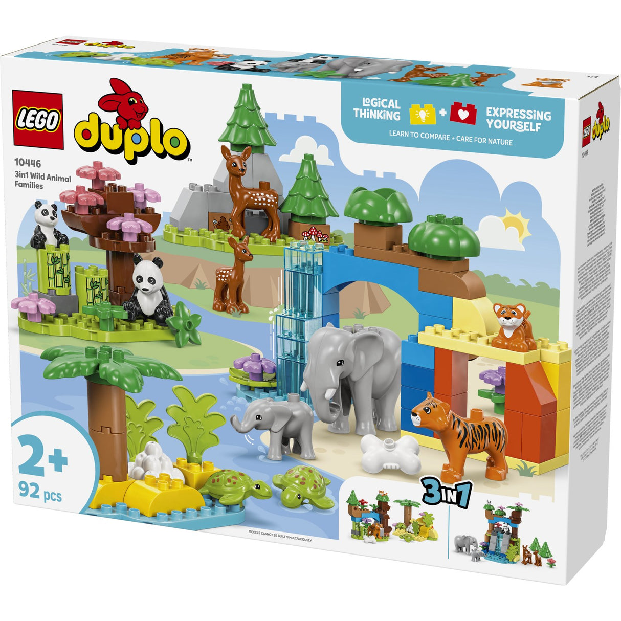 LEGO® DUPLO Town - 3-i-1 Vilde Dyrefamilier 10446