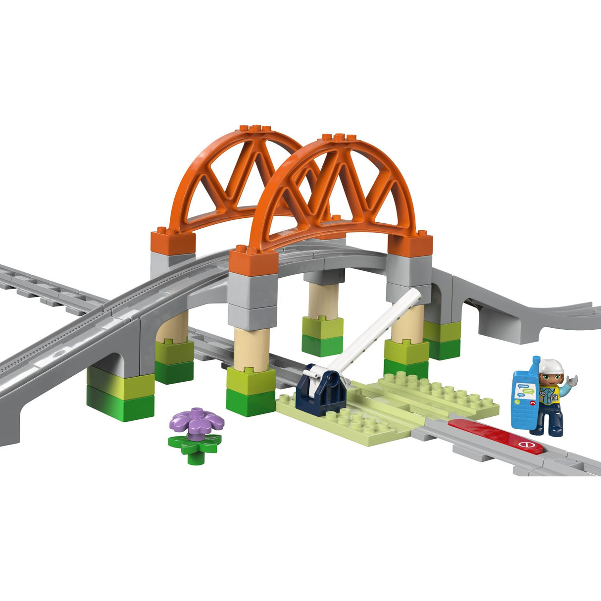LEGO® DUPLO Town - Togbro Och Spor – Udvidelsessæt 10426