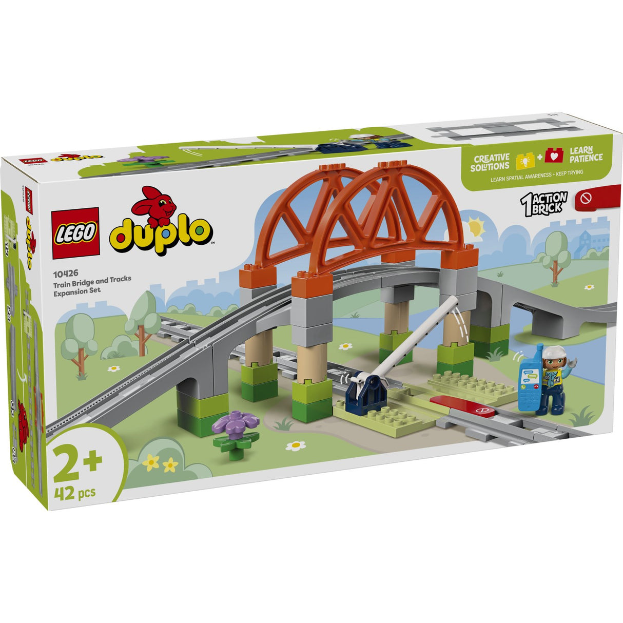 LEGO® DUPLO Town - Togbro Och Spor – Udvidelsessæt 10426