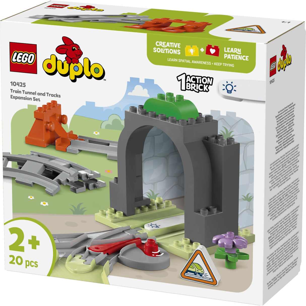 LEGO® DUPLO Town - Togtunnel Och Spor – Udvidelsessæt 10425