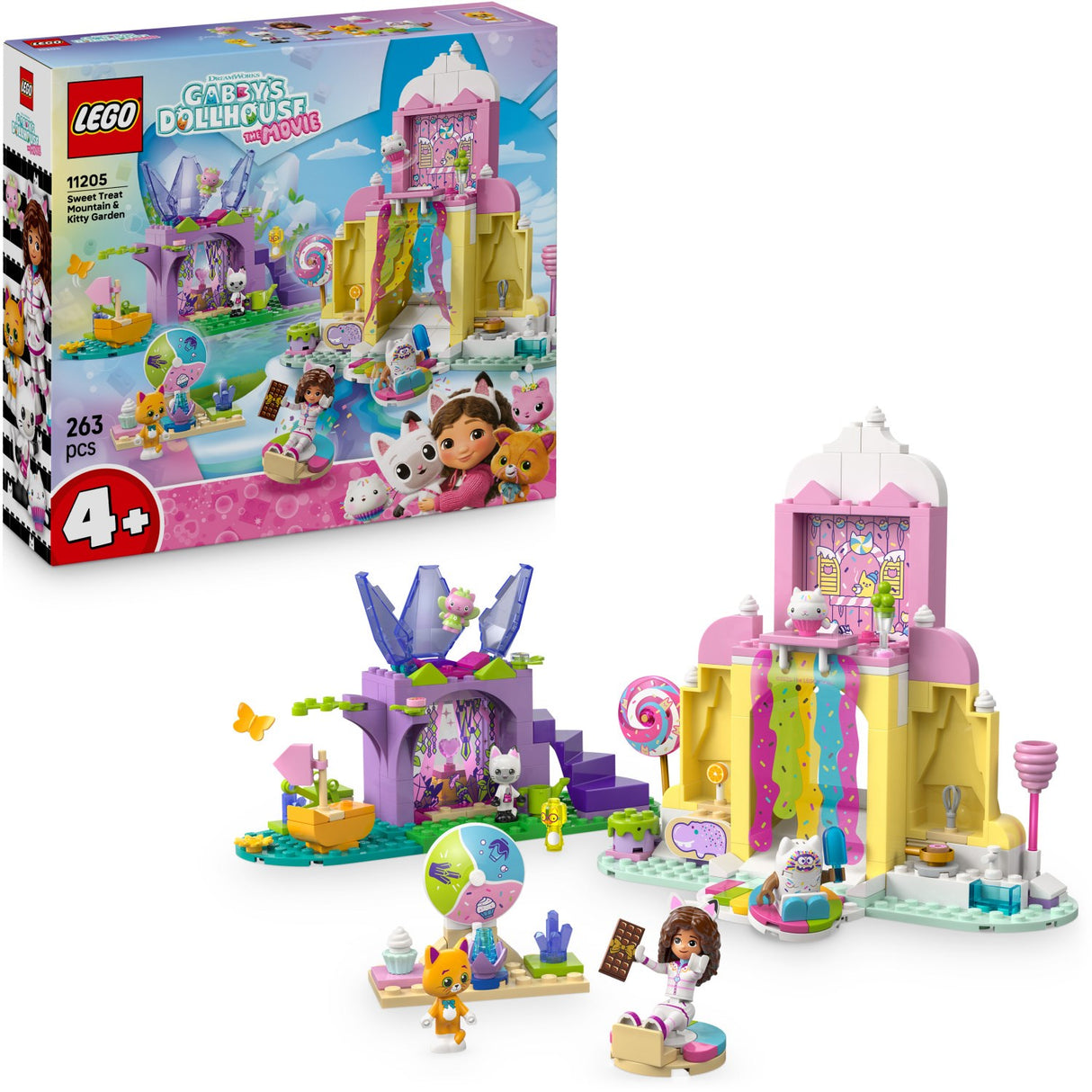 LEGO® Gabby's Dollhouse - Gane-guf-bjerget Och Kattehaven 11205