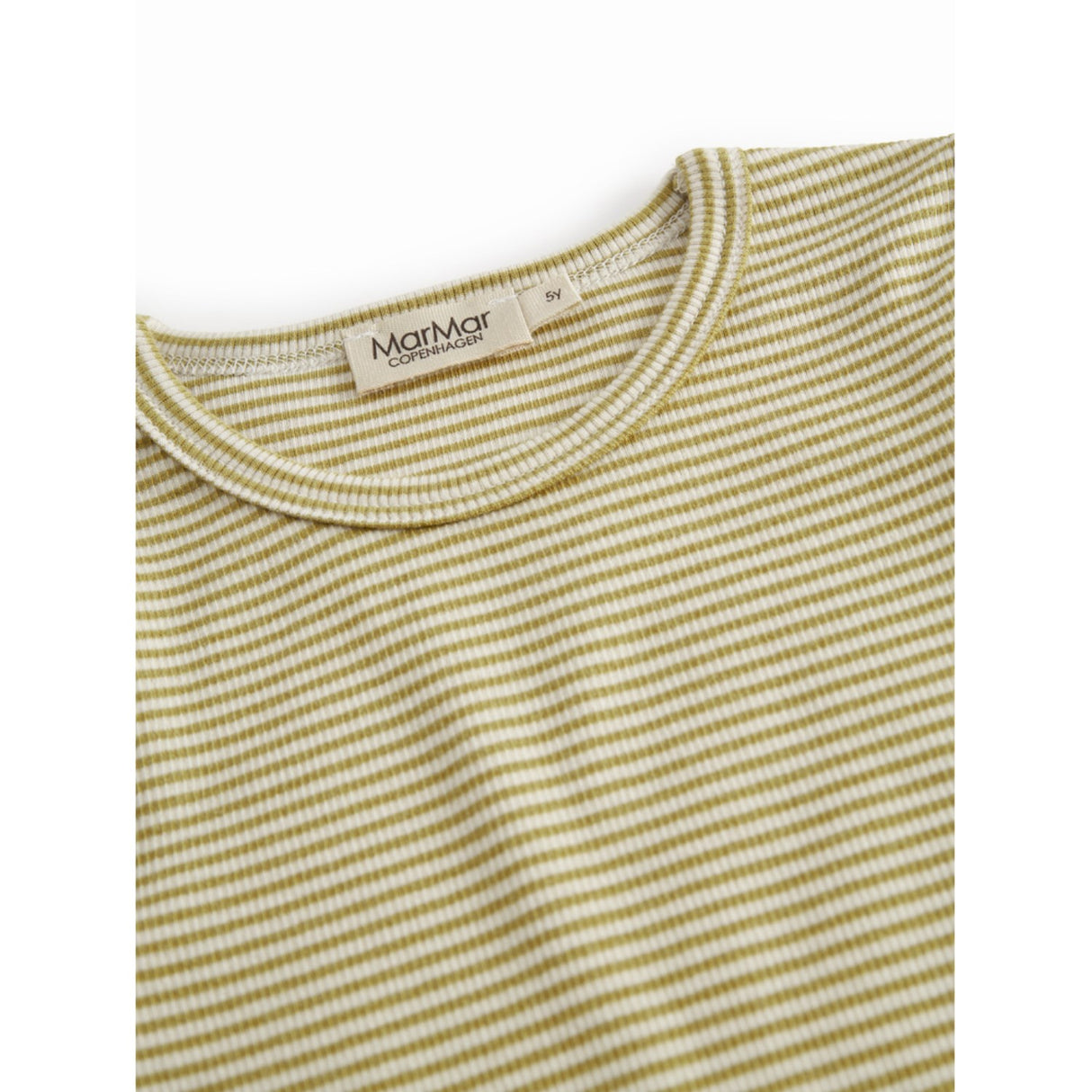 MarMar Modal Fine Rib Olive Stripe Tani T-shirt