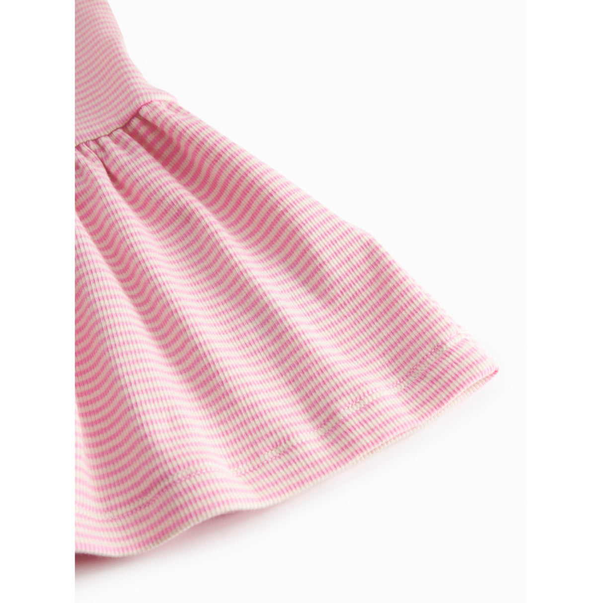 MarMar Modal Fine Rib Pink Stripe Diro Klänning