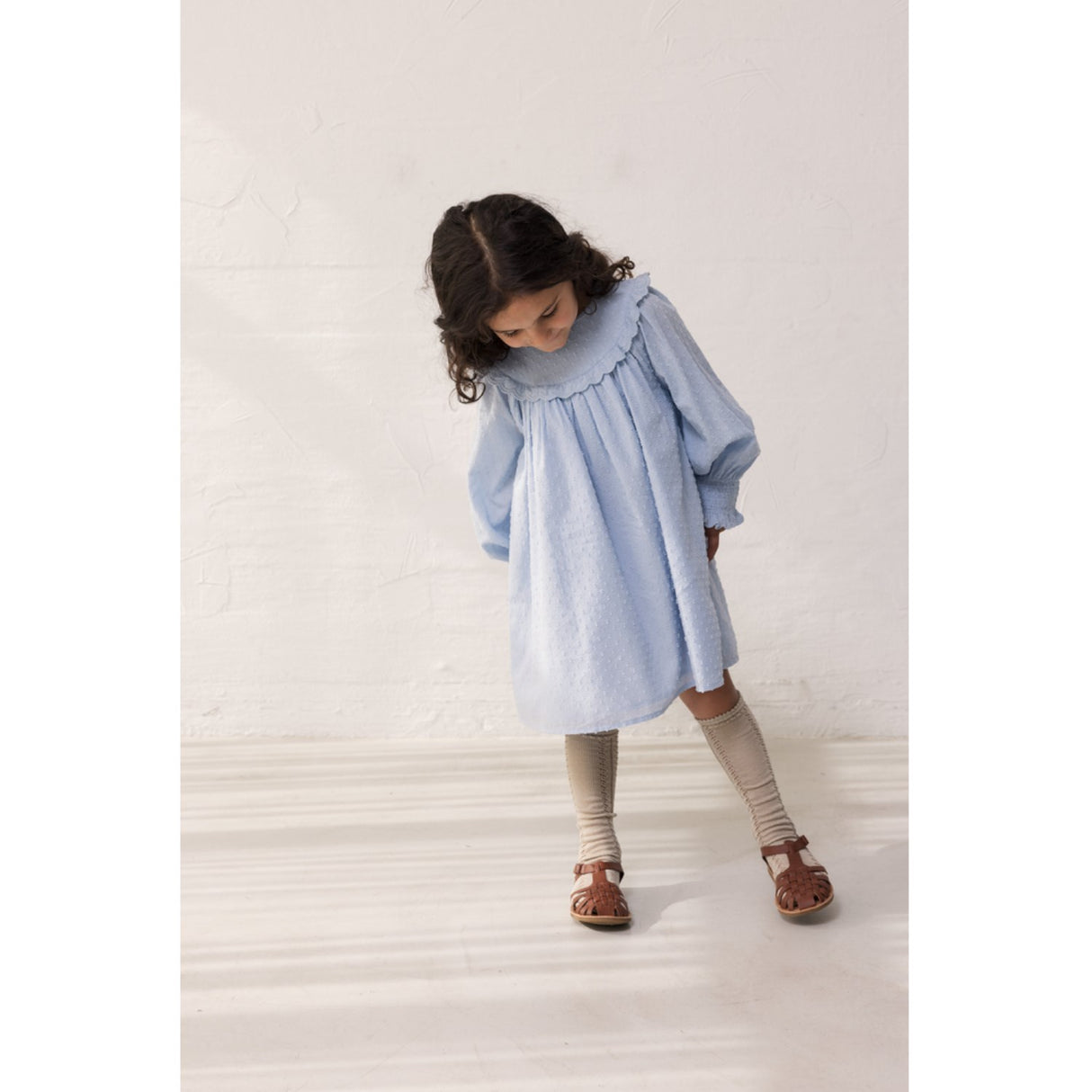 MarMar Fine Dobby Windy Blue Drissy Klänning