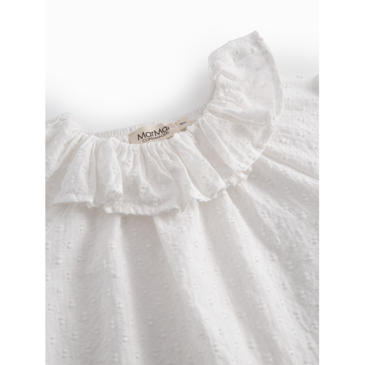 MarMar Fine Dobby White Tia Blus