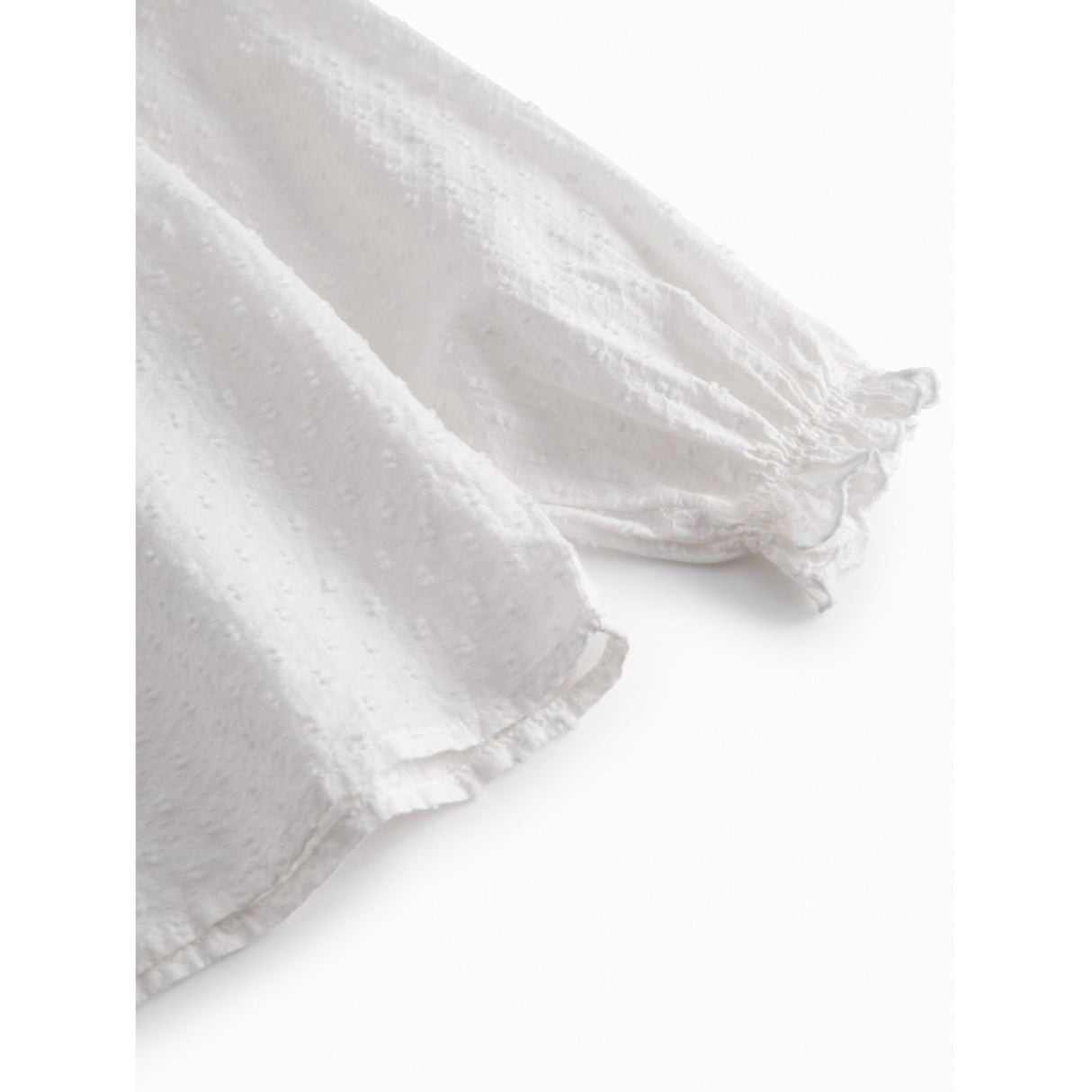 MarMar Fine Dobby White Trissy Blus