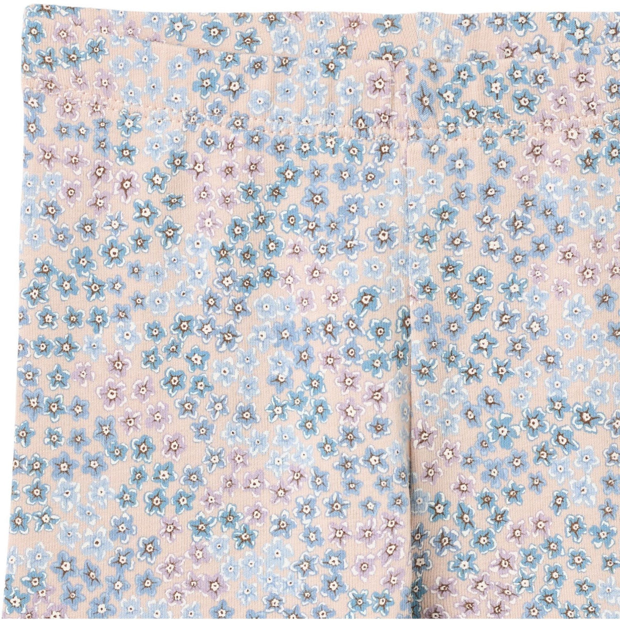 Wheat Powder Blue Flowers Jersey Leggings Jules