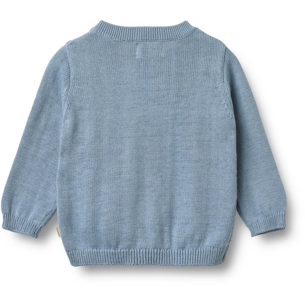 Wheat Faded Denim Stickad Cardigan Bjørn