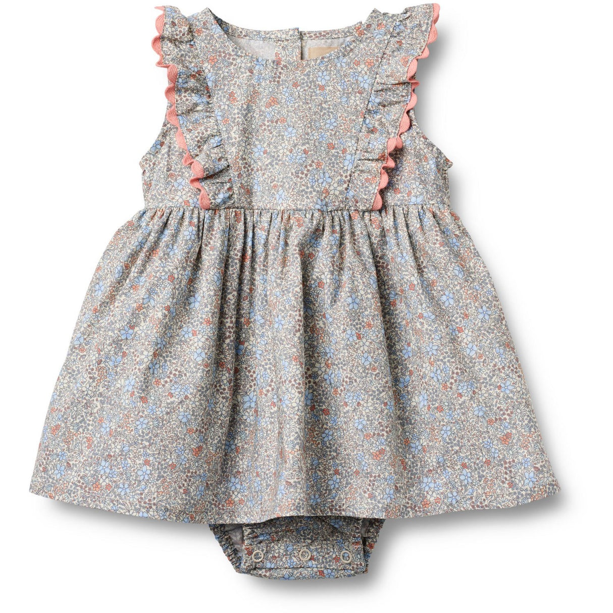 Wheat Air Blue Flowers Body Klänning Sofia
