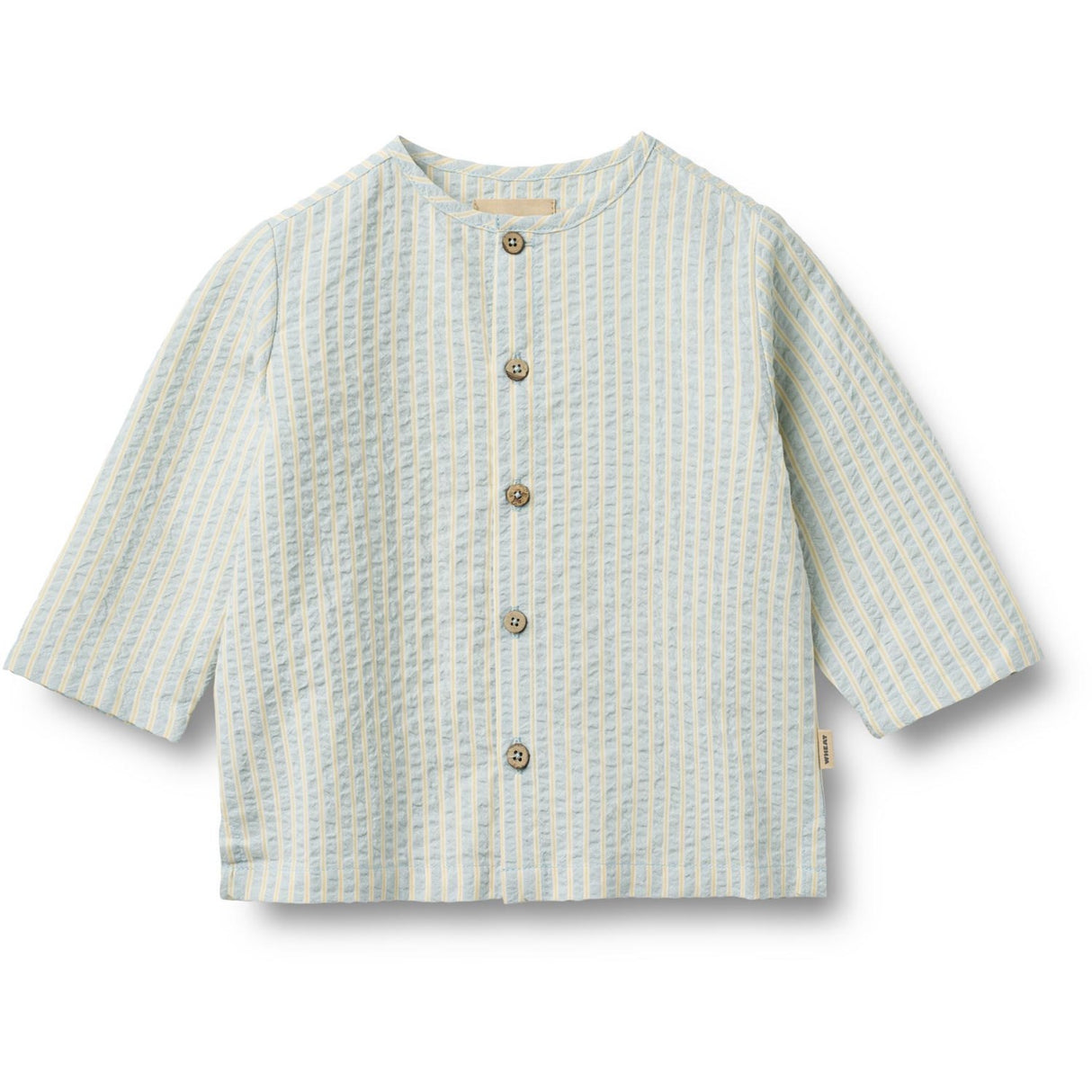 Wheat Summer Sky Stripe Skjorta Shelby