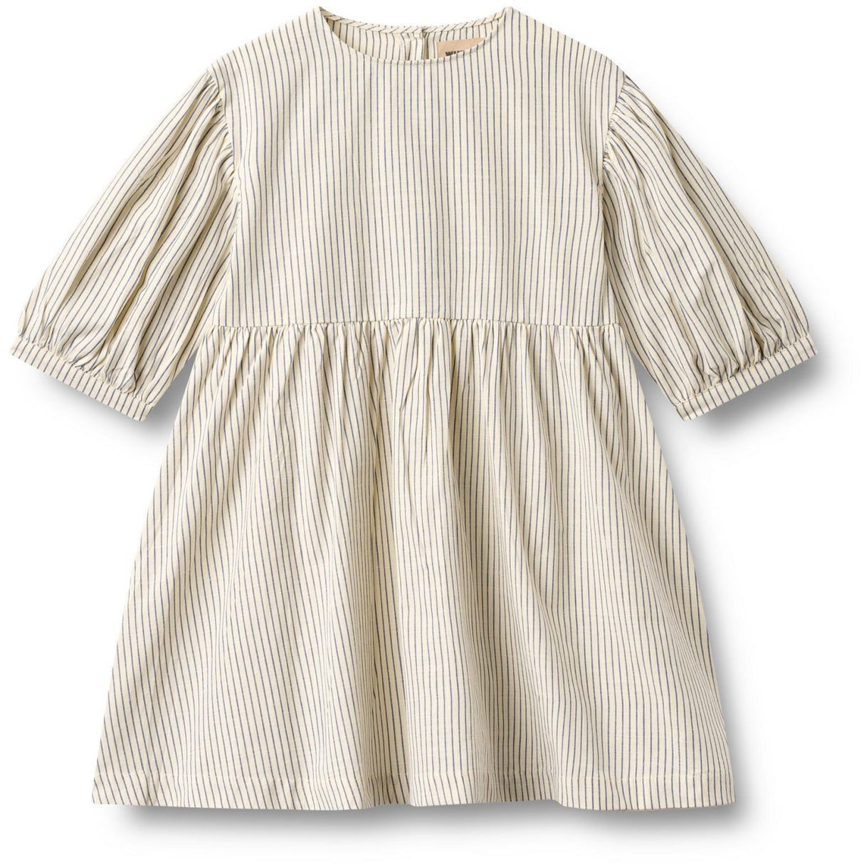 Wheat Dark Blue Stripe Klänning 3/4 Sleeve Magda