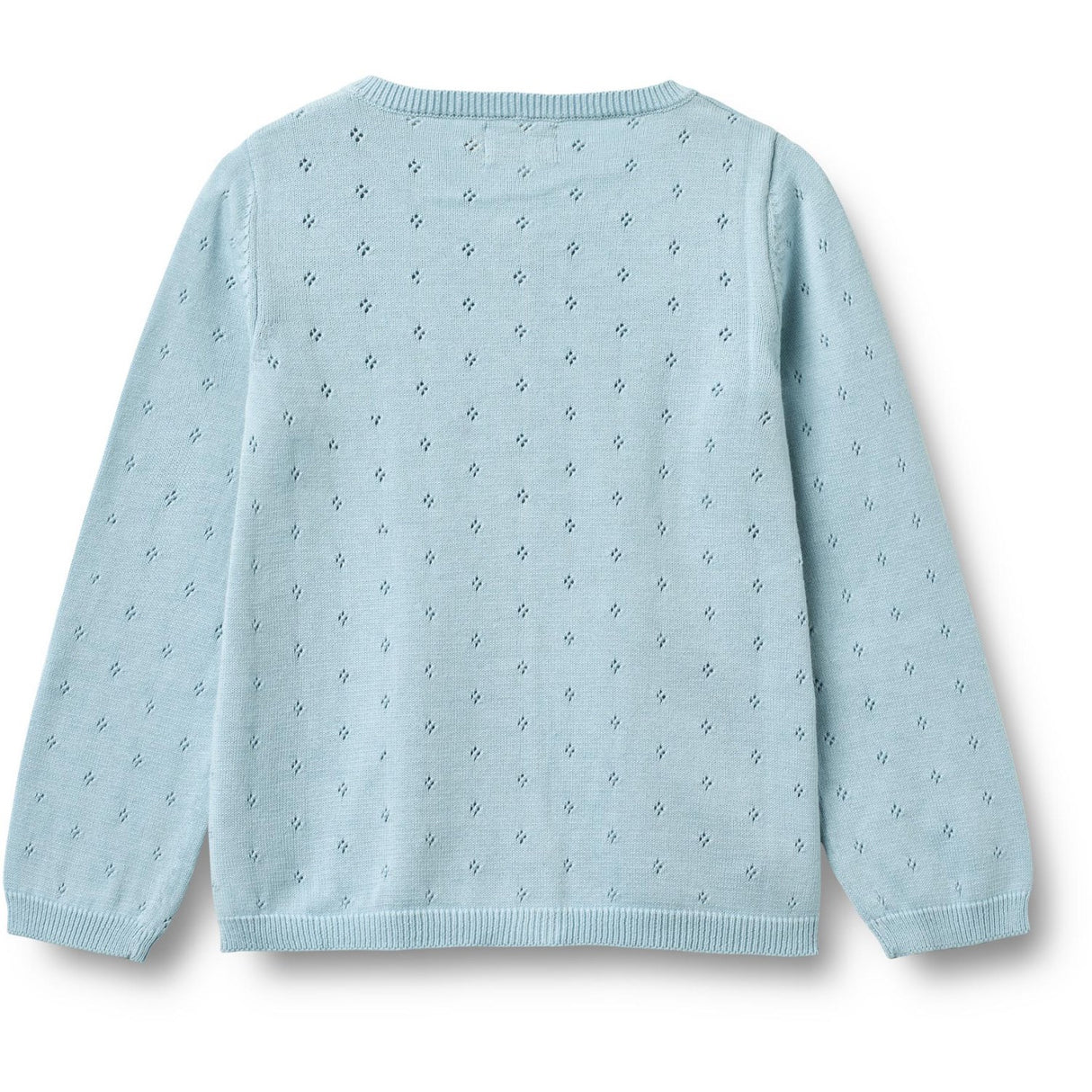 Wheat Summer Sky Stickad Cardigan Maia