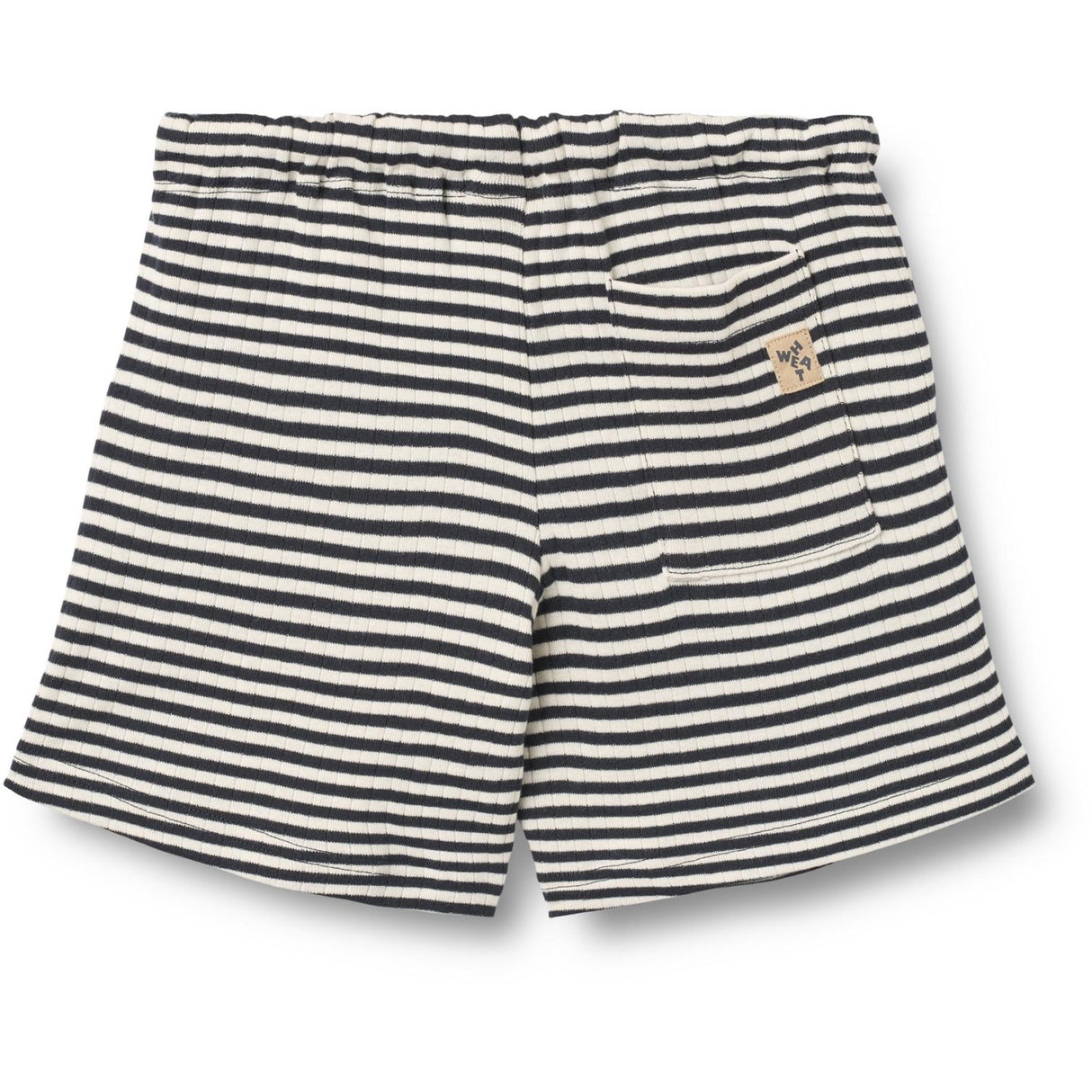Wheat Navy Rib Stripe Jersey Shorts Kalle