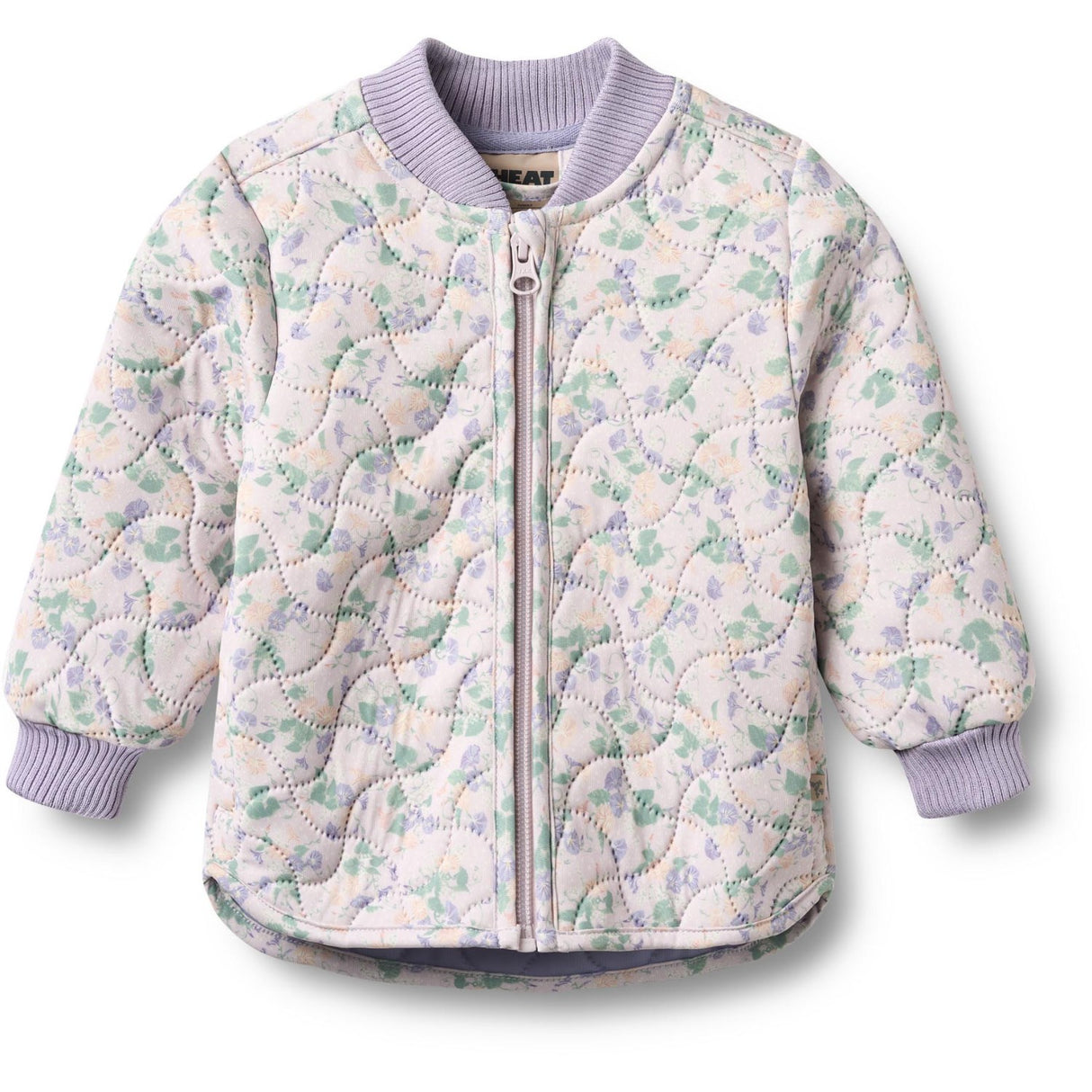 Wheat Purple Light Petunias Thermo Jacket Loui