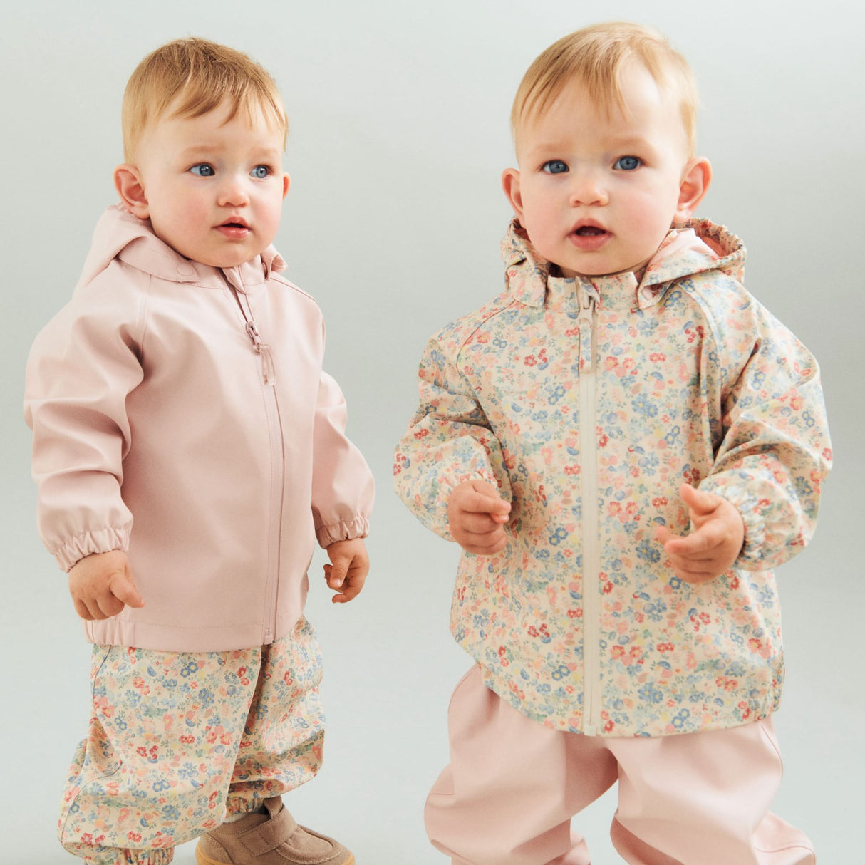 Wheat Flowers And Seashells Regnkläder Charlo Overall