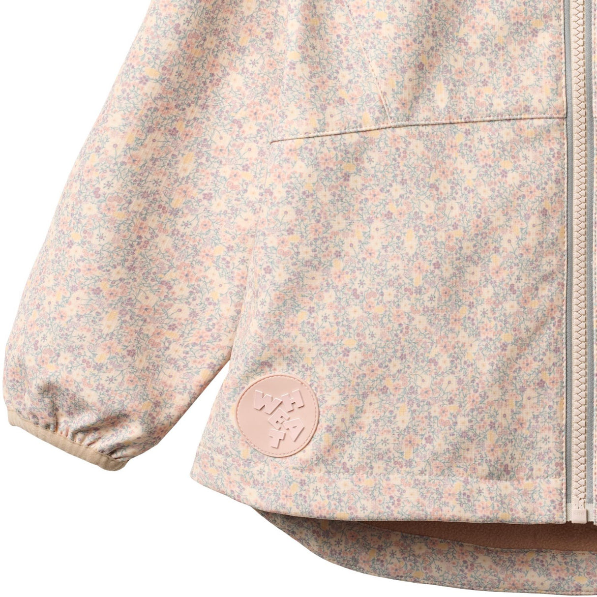 Wheat Rose Shadow Flowers Softshell Jacka Mitta