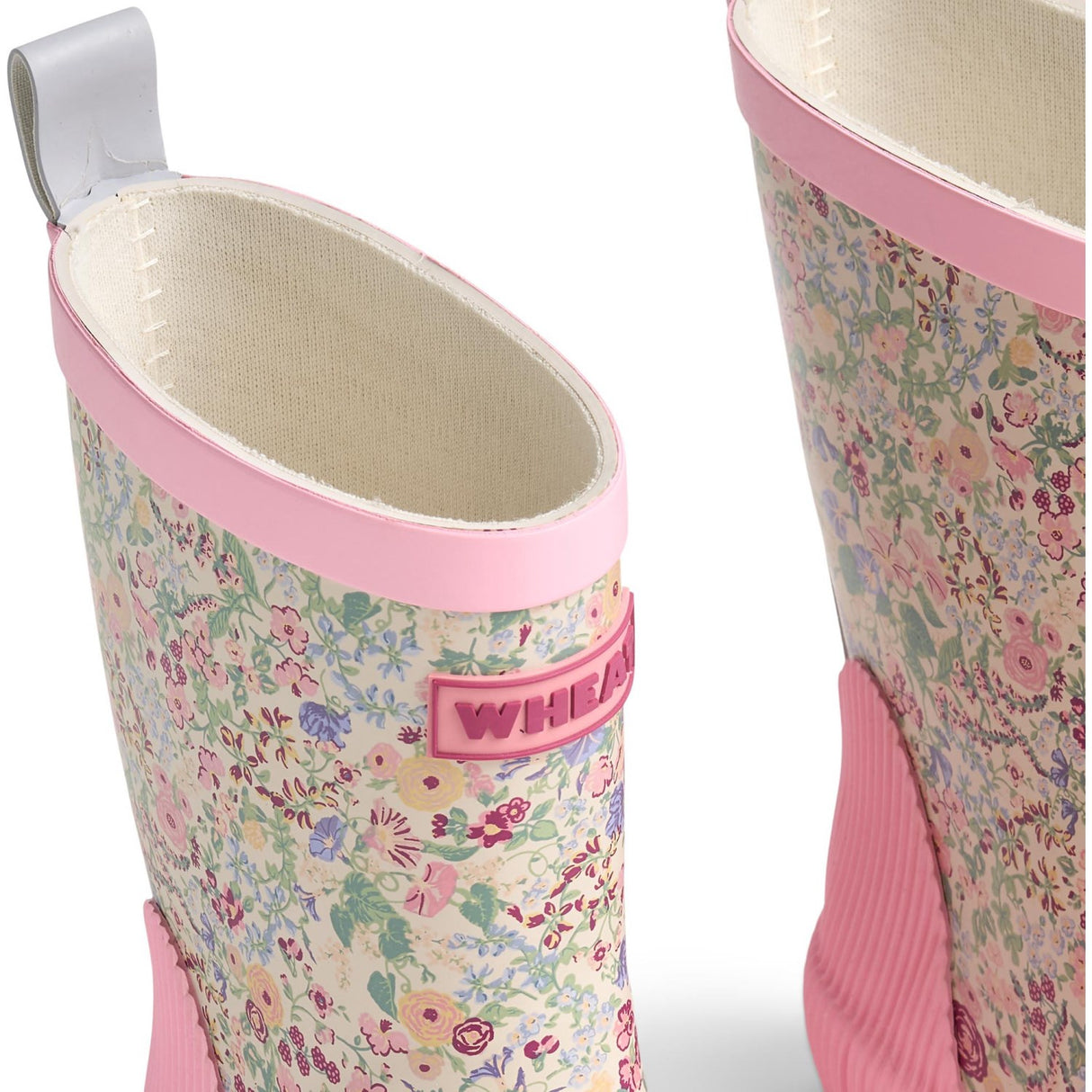 Wheat Cool Sky Flowers Rubber Stövlar Welly