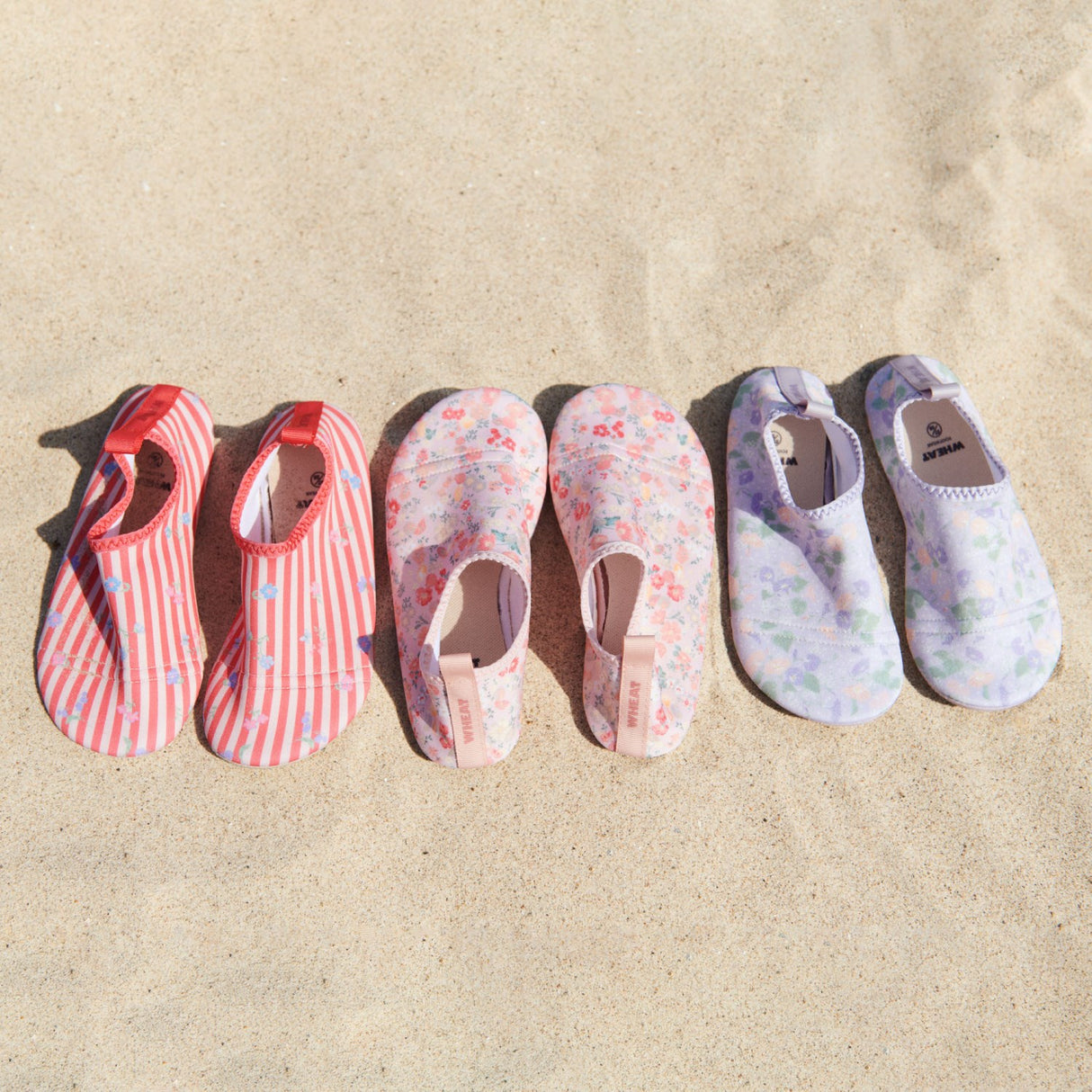 Wheat Powder Flowers And Seashells Swimshoe Dolphin