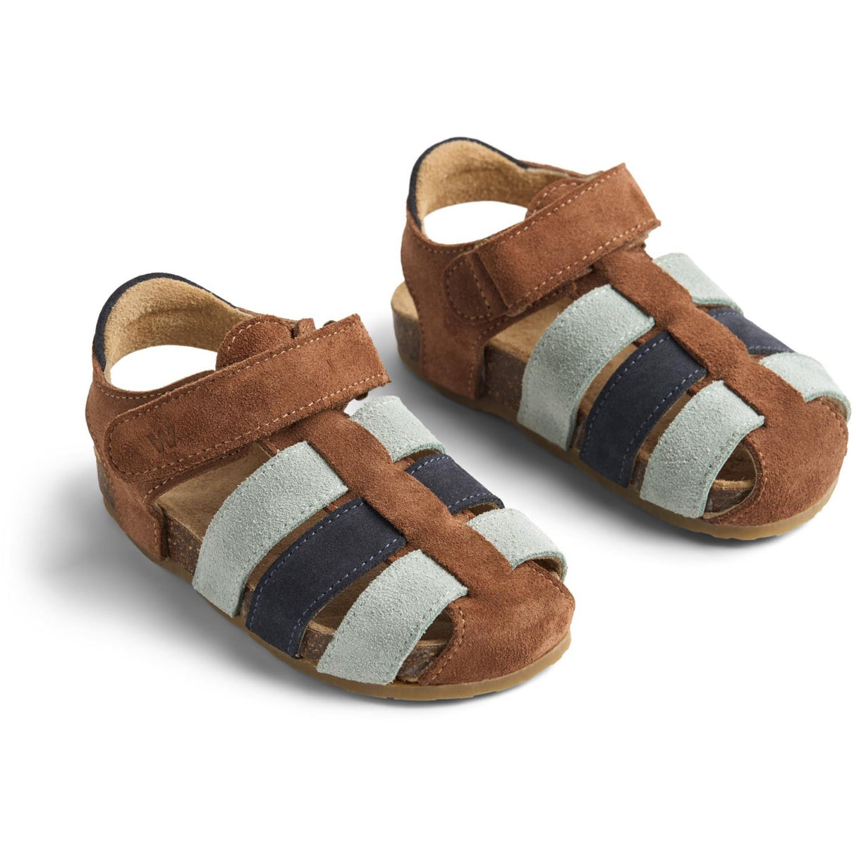 Wheat Navy Teal Water Sandal Izzy