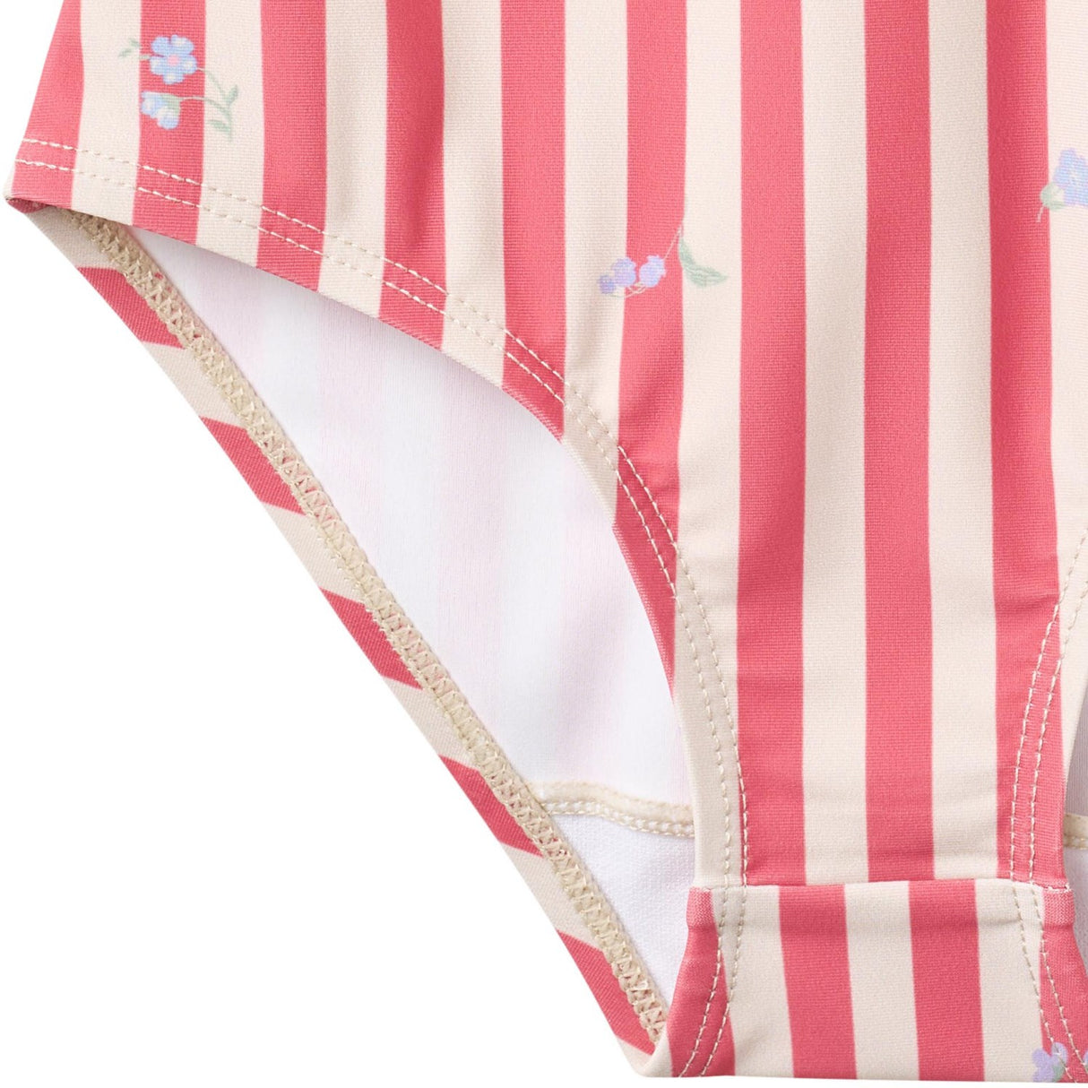 Wheat Red Stripe Flowers Baddräkt Selma