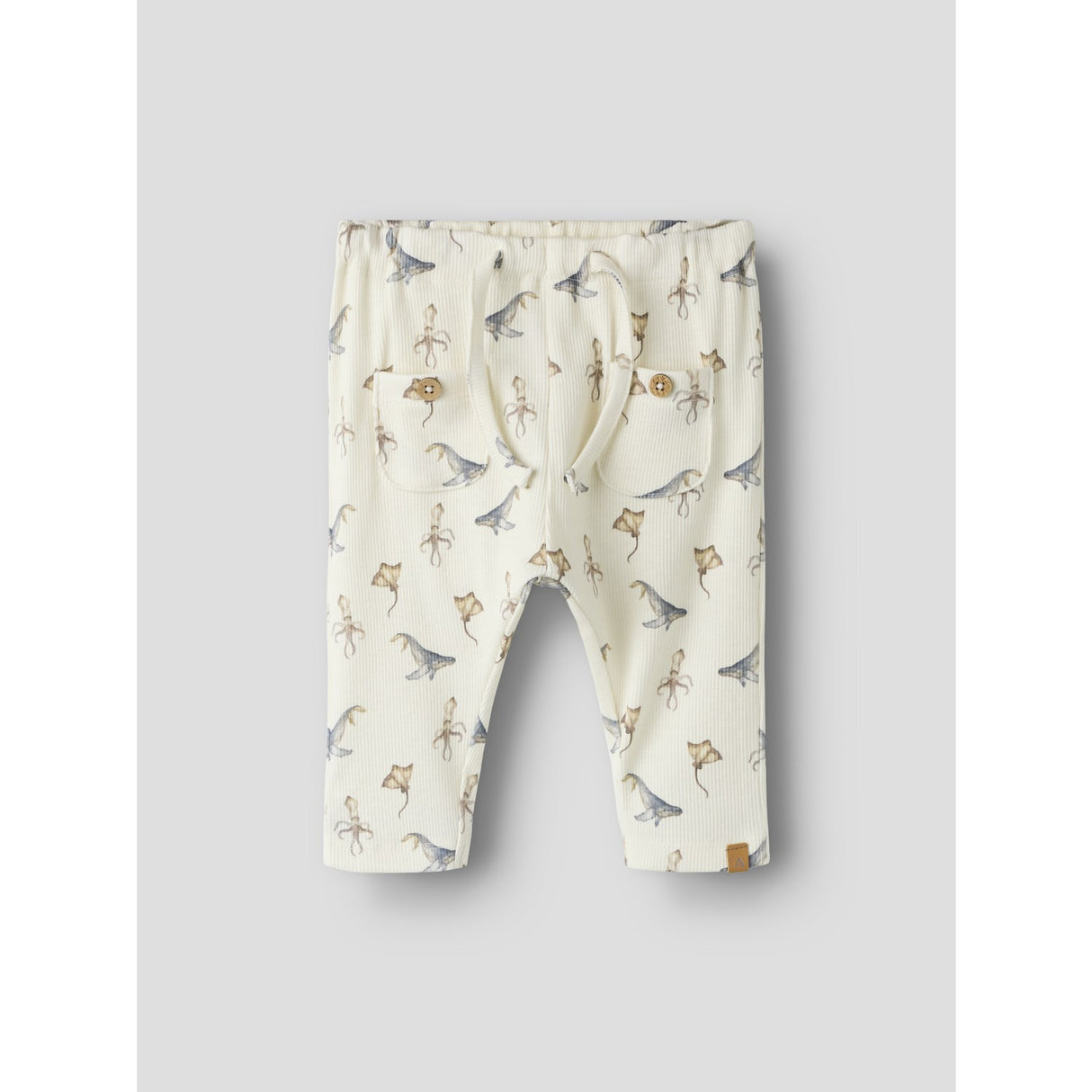 Lil'Atelier Coconut Milk Sea Animals Nbmlavo Eki Loose Byxor Lil