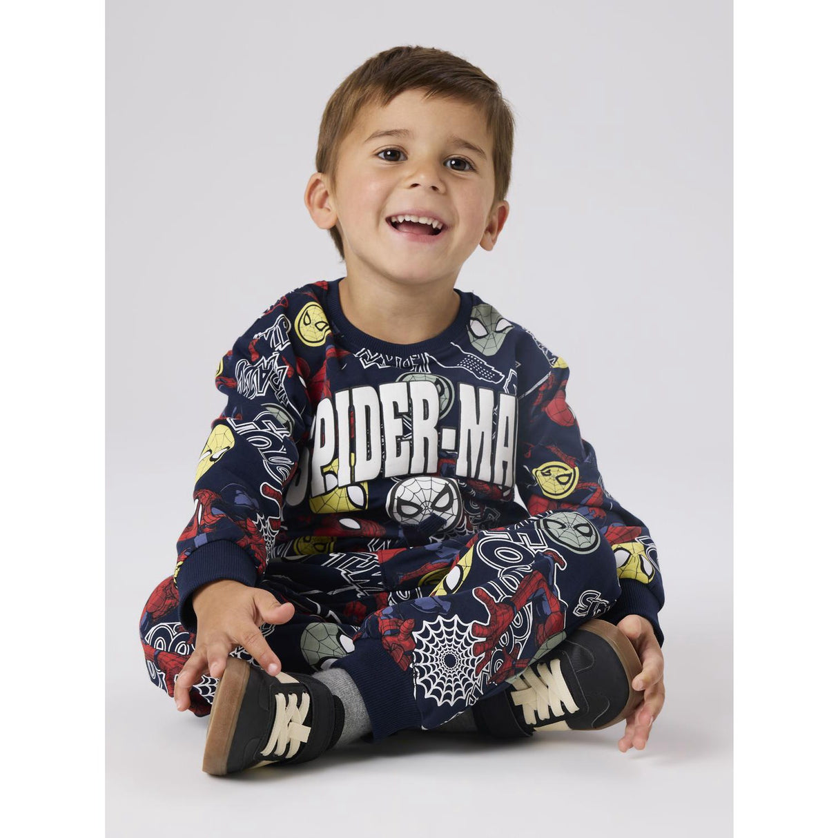 Name It Navy Blazer Nmmjacco Spider Nreg Swe Byxor Unb Mar