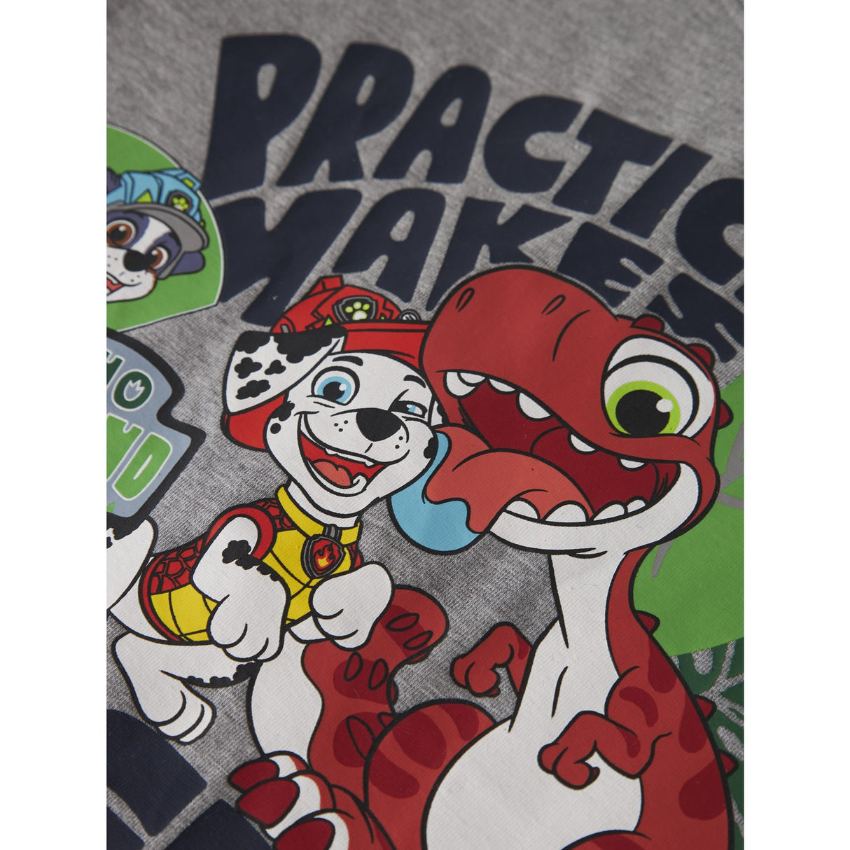 Name It Grey Melange Nmmjik Paw Ls Nreg Topp Box Noos Cplgm