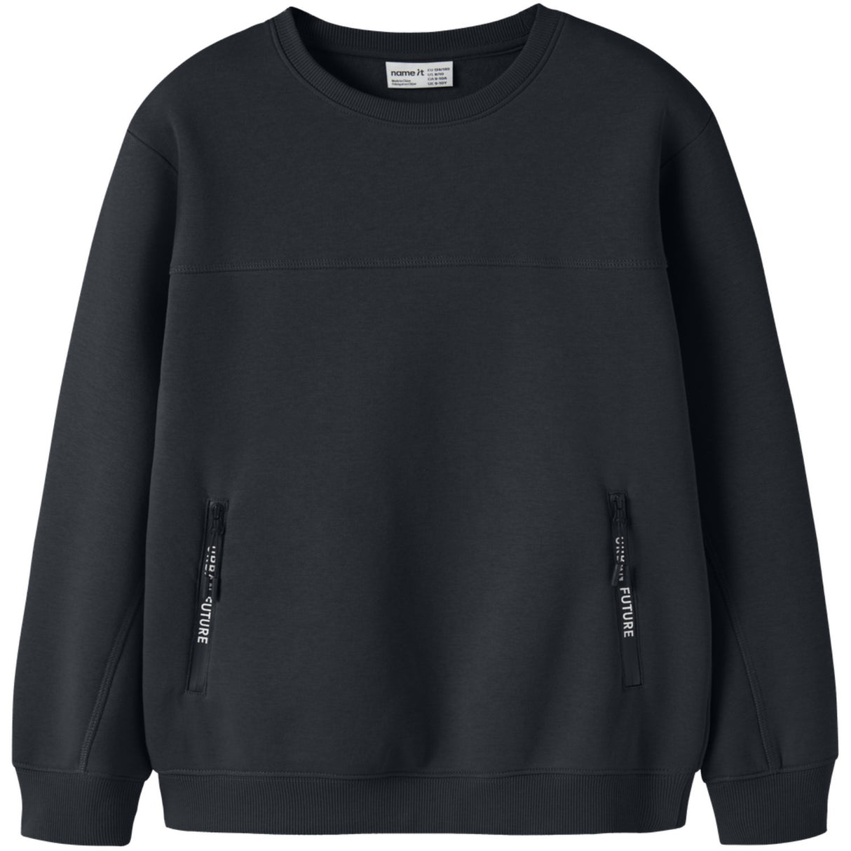 Name It Black Nkmleo Ls Nreg Sweat Bru