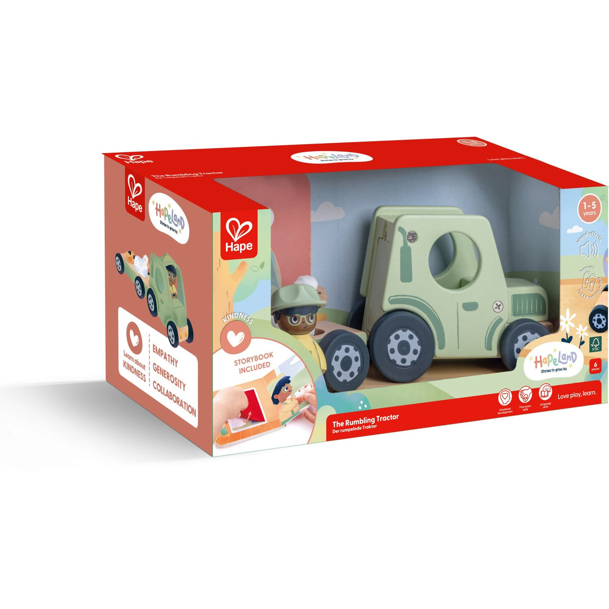 Hape Den Brummende Traktor Med Lyd