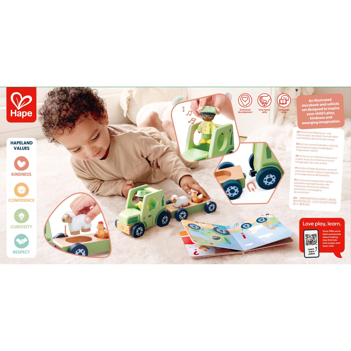 Hape Den Brummende Traktor Med Lyd