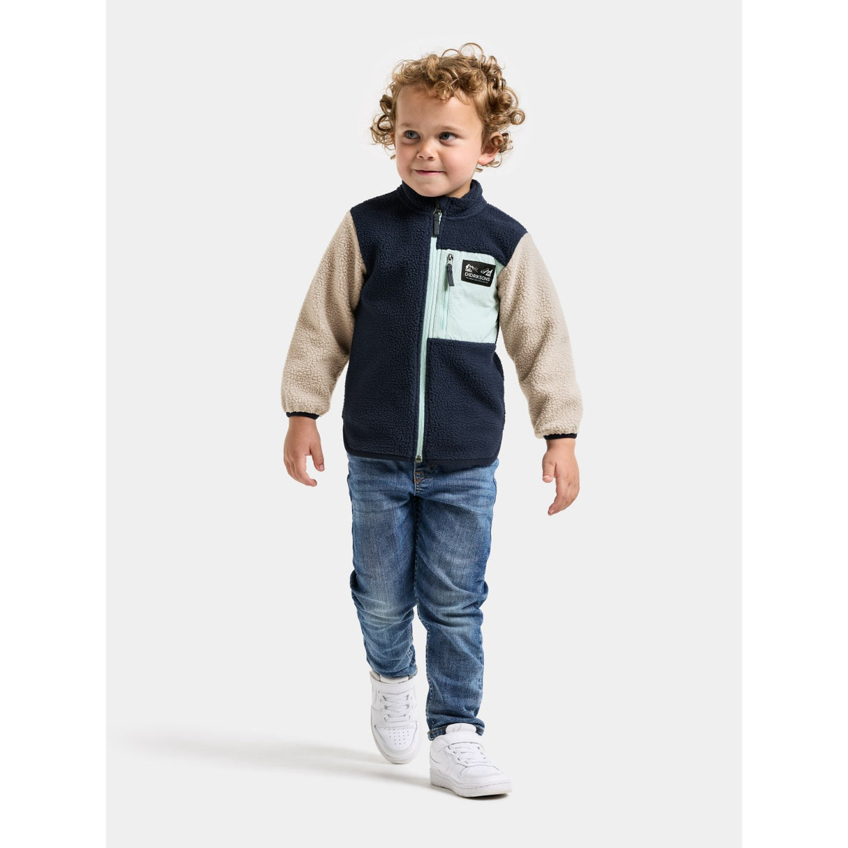Didriksons Ocean Mint Anten Kids Fullzip