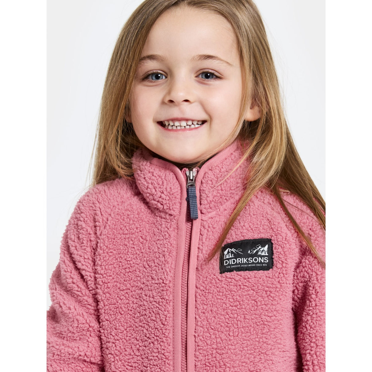 Didriksons Heather Pink Gibbs Kids Fullzip 2