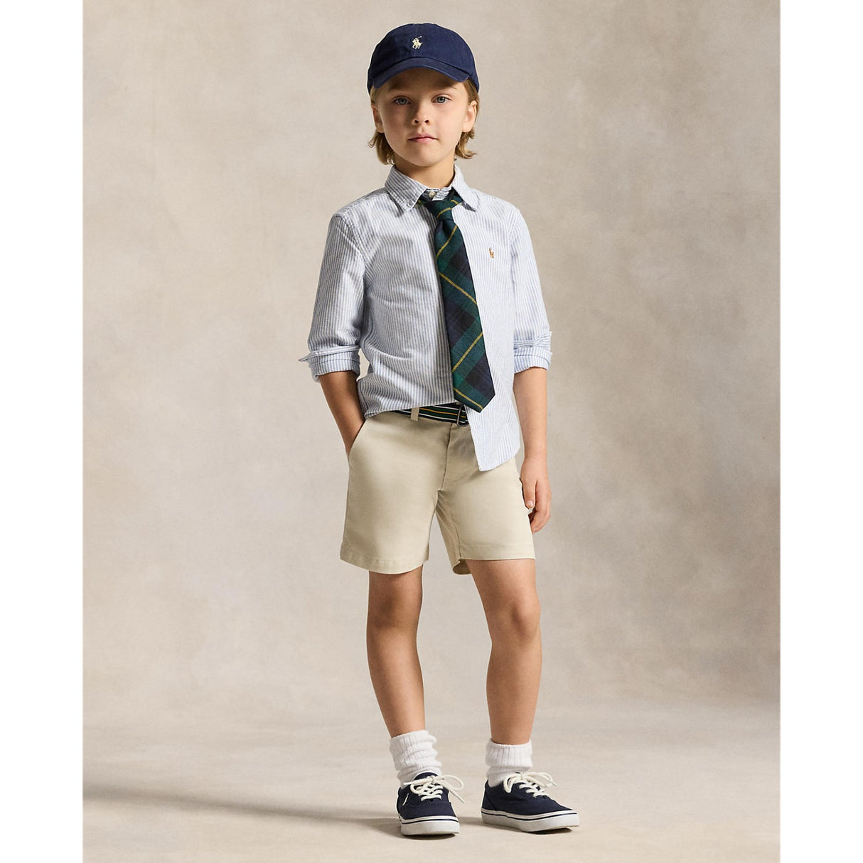 Polo Ralph Lauren Lt Blue Stripe Sport Skjorta