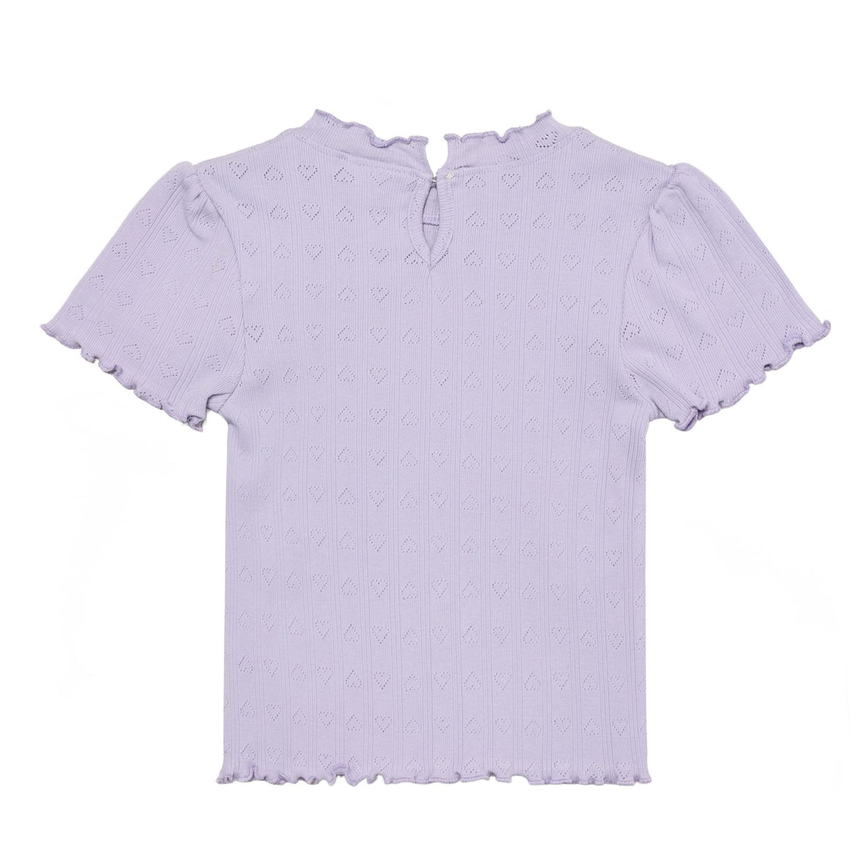 En Fant Purple Heather T-Shirt Ss Pointelle