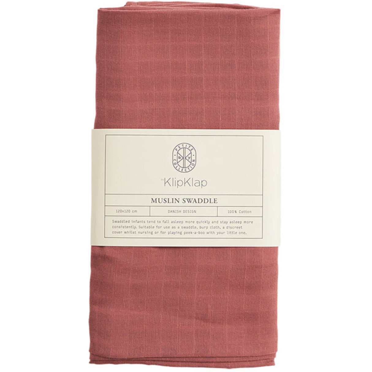 by KlipKlap Rose Muslinfilt