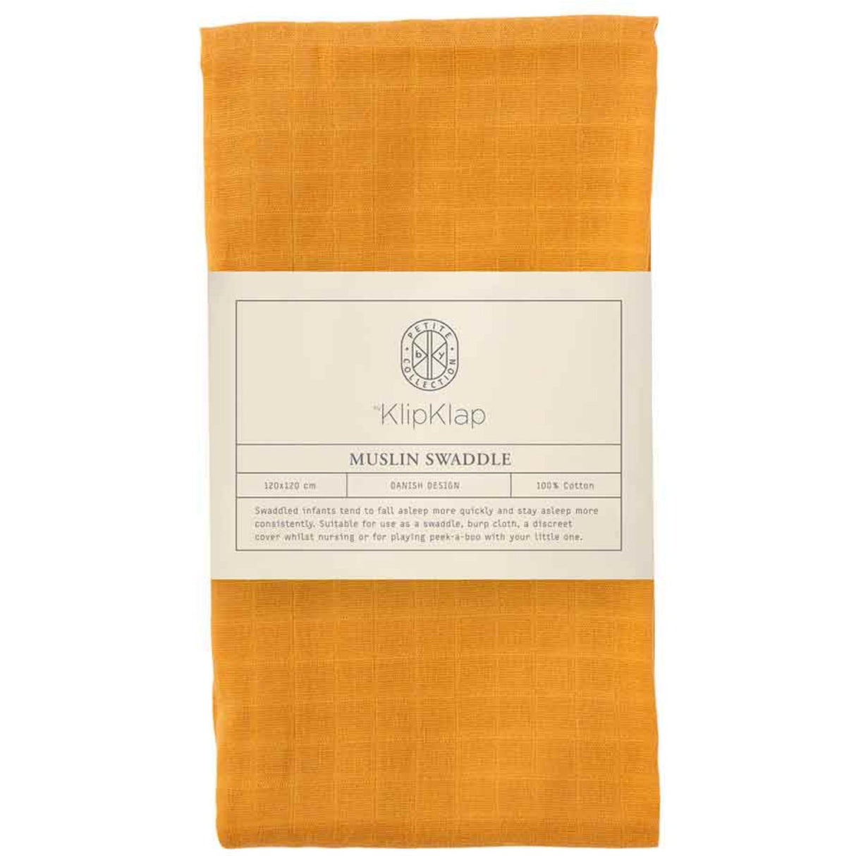 by KlipKlap Ochre Muslinfilt