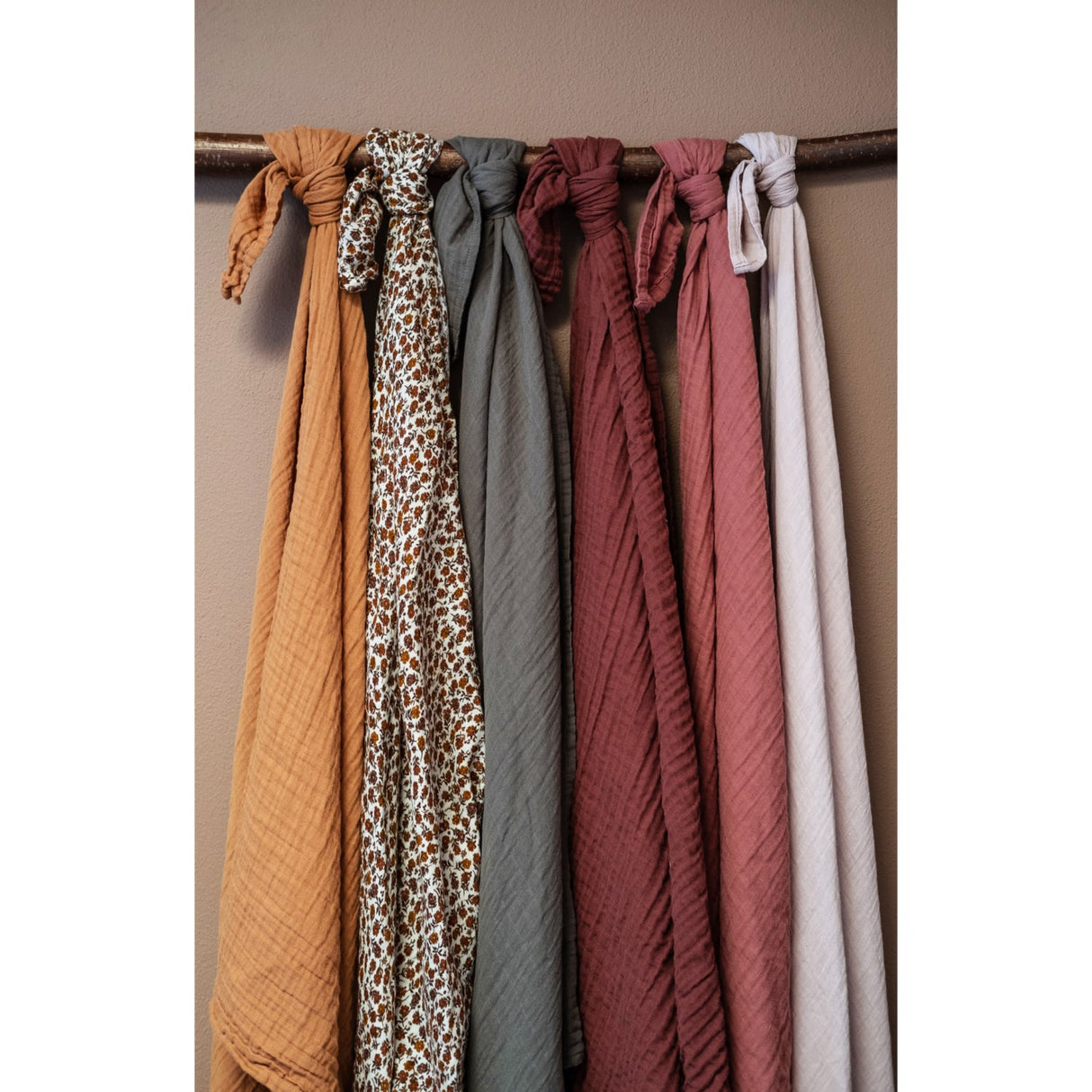 by KlipKlap Burgundy Muslinfilt