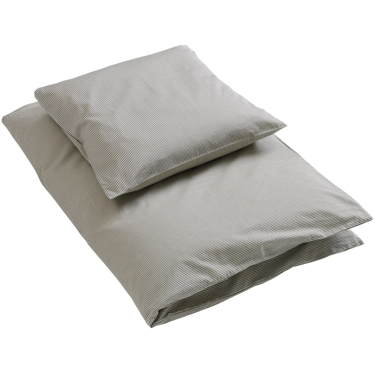 by KlipKlap Steel Grey Emil Stripe Sängkläder