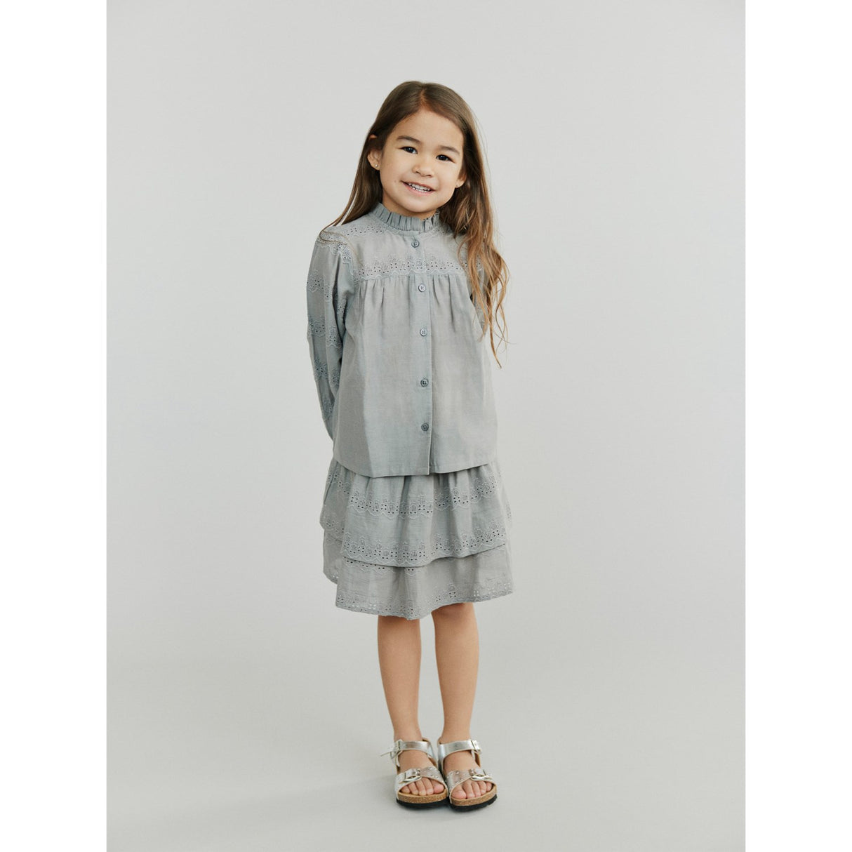Sofie Schnoor Stone Grey Dagmarkb Skjorta