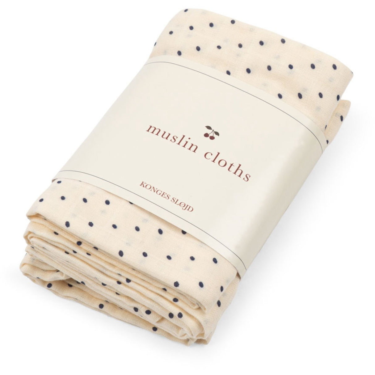 Konges Sløjd Estate Dot 3 Pack Muslin Cloth Gots