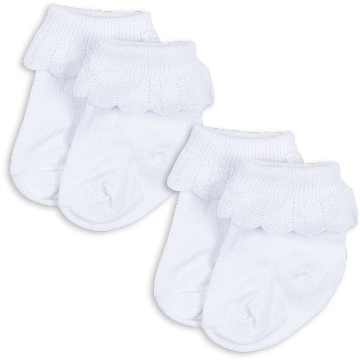 Konges Sløjd Optic White 2 Pack Frill Strumpor