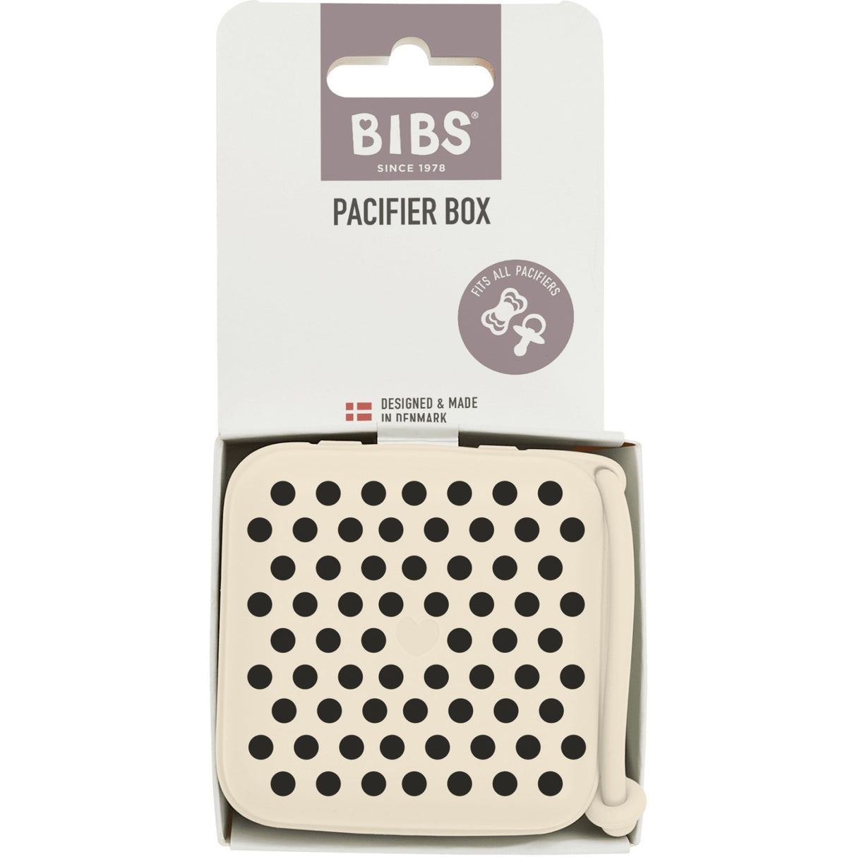 Bibs Ivory Black Studio Napp Box Polka Ivory Black