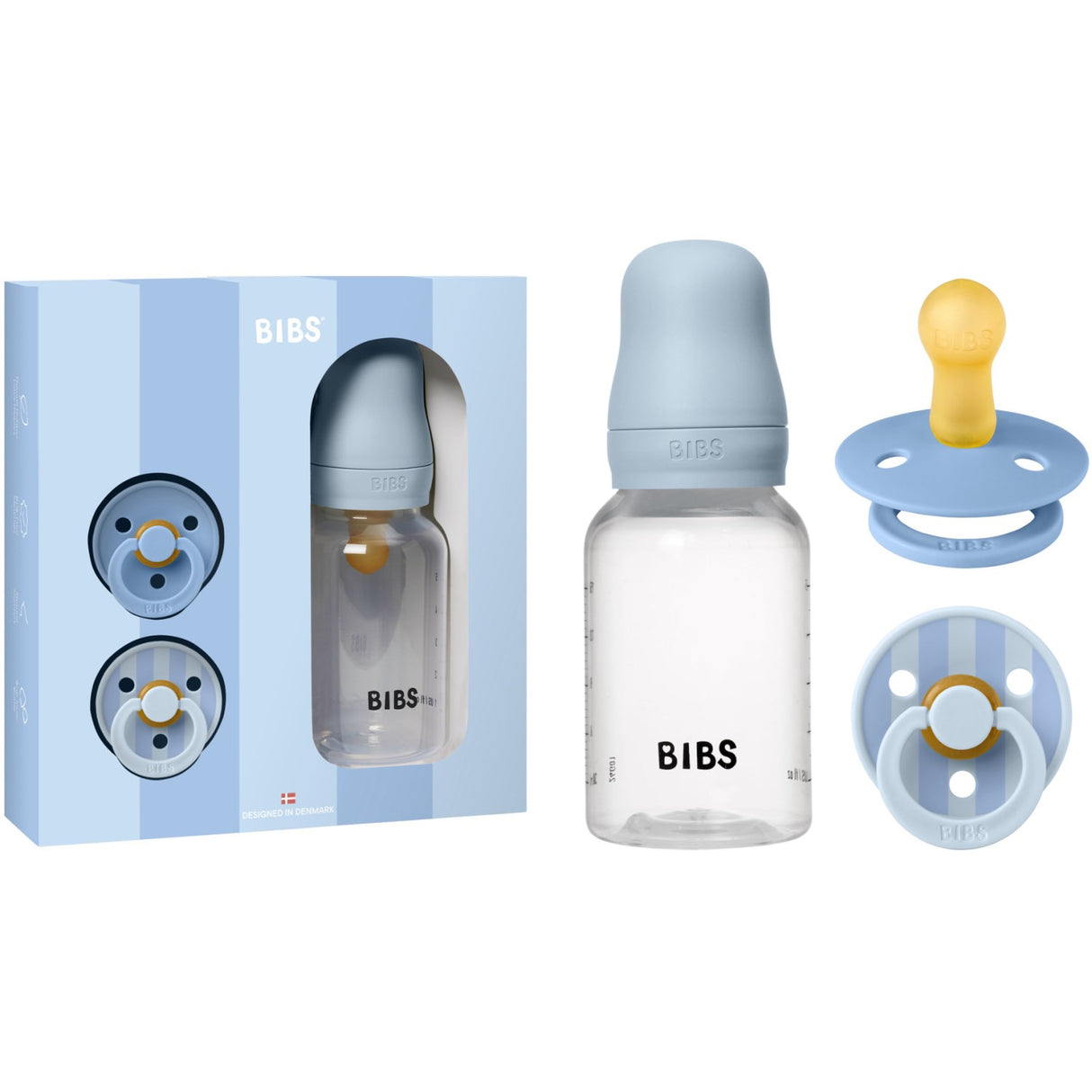 Bibs Baby Blue Gift Sett Baby Sprinkle