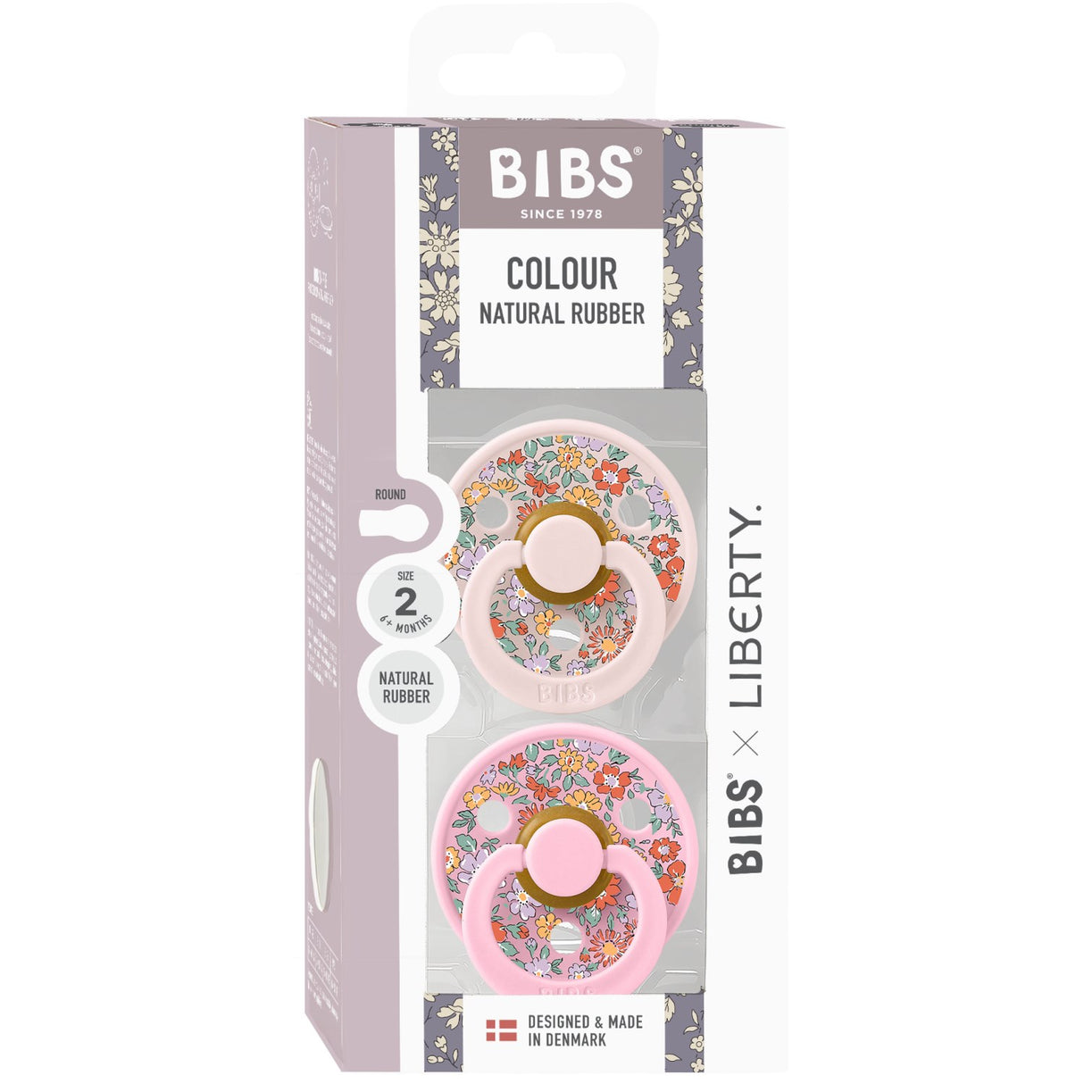 Bibs X Liberty Petal Mix Napp Colour 2-Pack Oscar Meadow Latex
