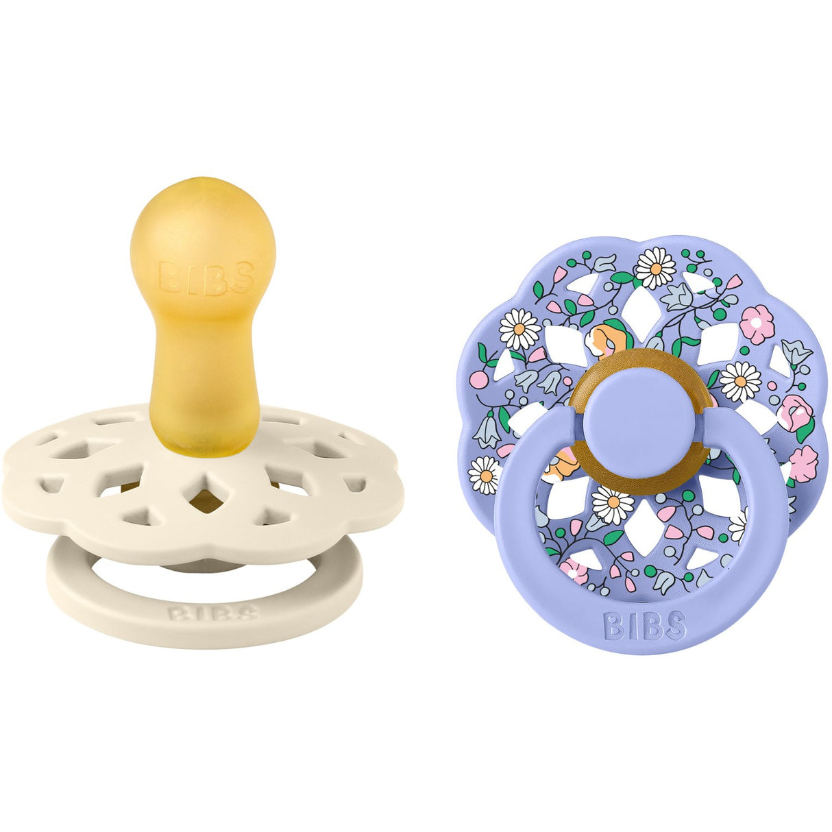 Bibs X Liberty Ivory Mix Napp Boheme 2-Pack Chloe Meadow Latex
