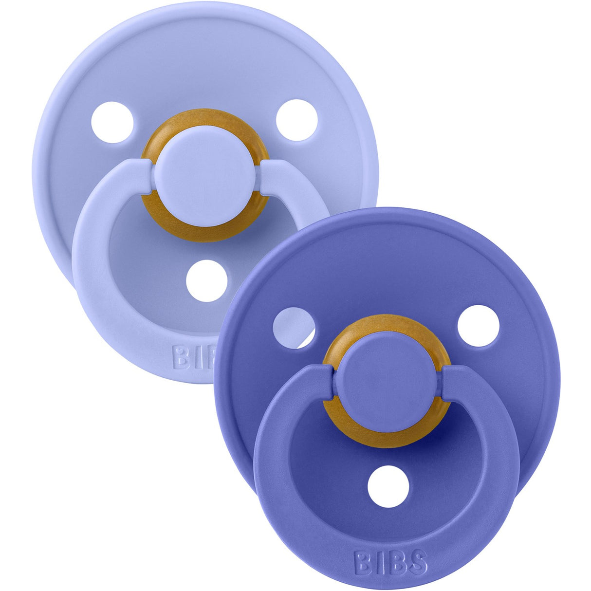 Bibs Hush/Grape Napp Colour 2-Pack Anatomical Latex