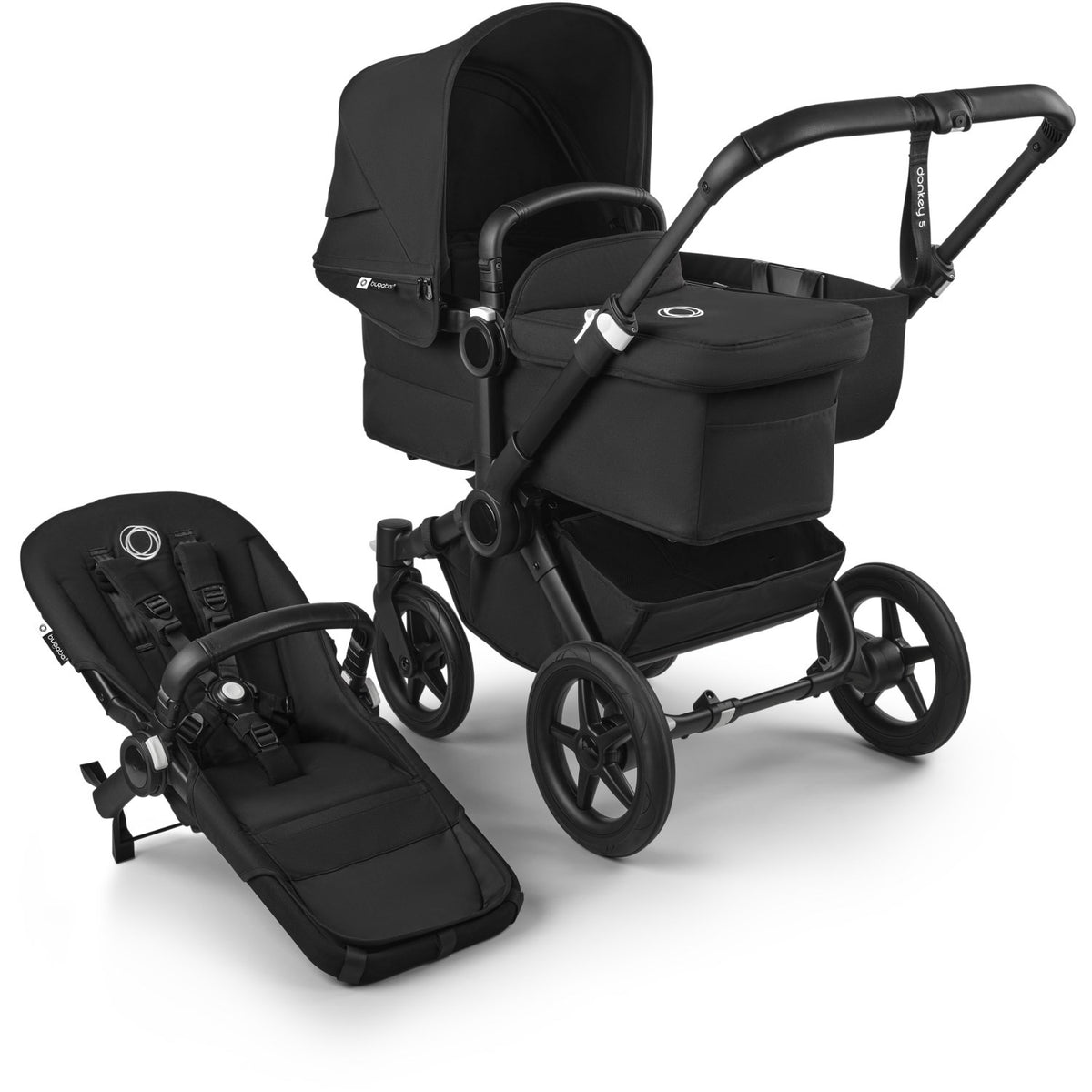 Bugaboo Donkey 5 Mono Complete Midnight Black